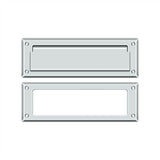 Deltana - Mail Slot 8-7/8'' with Interior Frame - Polished Chrome
