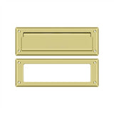 Deltana - Mail Slot 8-7/8'' with Interior Frame - Polished Brass