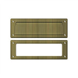 Deltana - Mail Slot 8-7/8'' with Interior Frame - Antique Brass