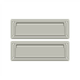 Deltana - Mail Slot 8-7/8'' with Back Plate - Brushed Nickel
