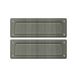 Deltana - Mail Slot 8-7/8'' with Back Plate - Antique Nickel
