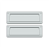 Deltana - Mail Slot 8-7/8'' with Back Plate - Polished Chrome