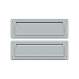 Deltana - Mail Slot 8-7/8'' with Back Plate - Brushed Chrome