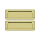 Deltana - Mail Slot 8-7/8'' with Back Plate - Polished Brass