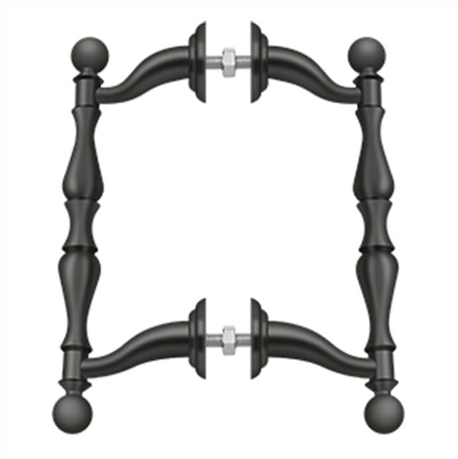Deltana - Off-Set Handle Pull, Back-To-Back Set - Oil-rubbed Bronze