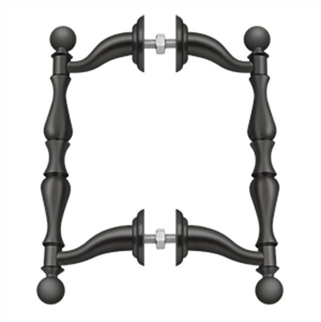 Deltana - Off-Set Handle Pull, Back-To-Back Set - Oil-rubbed Bronze