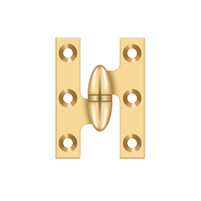 Deltana - 2'' x 1-1/2'' Hinge - PVD Polished Brass