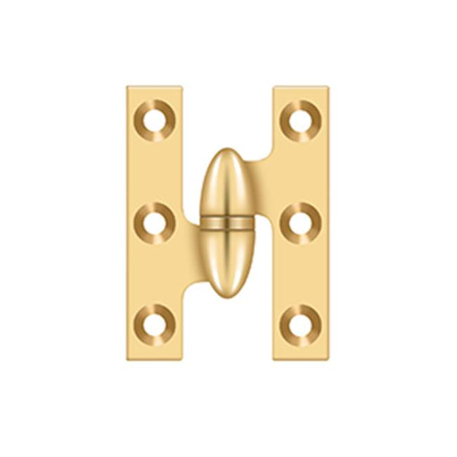 Deltana - 2'' x 1-1/2'' Hinge - PVD Polished Brass