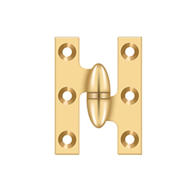 Deltana - 2'' x 1-1/2'' Hinge - PVD Polished Brass