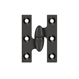 Deltana - 2'' x 1-1/2'' Hinge - Oil-rubbed Bronze