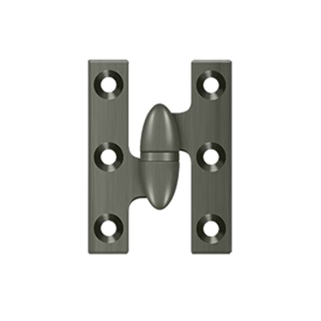 Deltana - 2'' x 1-1/2'' Hinge - Antique Nickel