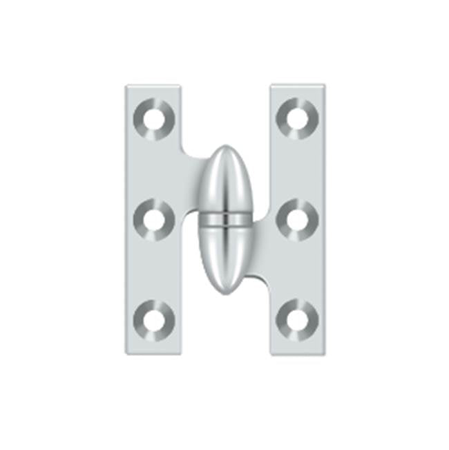 Deltana - 2'' x 1-1/2'' Hinge - Polished Chrome