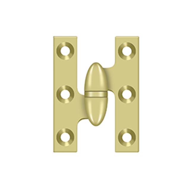 Deltana - 2'' x 1-1/2'' Hinge - Polished Brass