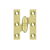 Deltana - 2'' x 1-1/2'' Hinge - Polished Brass
