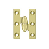 Deltana - 2'' x 1-1/2'' Hinge - Polished Brass