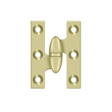 Deltana - 2'' x 1-1/2'' Hinge - Unlacquered Brass