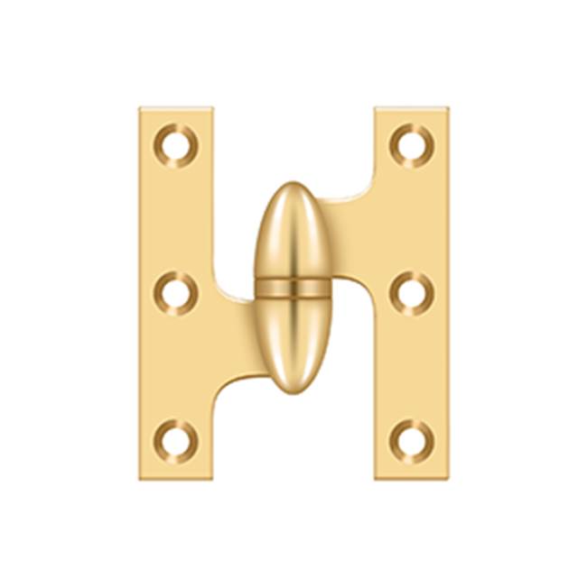 Deltana - 2-1/2'' x 2'' Hinge - PVD Polished Brass