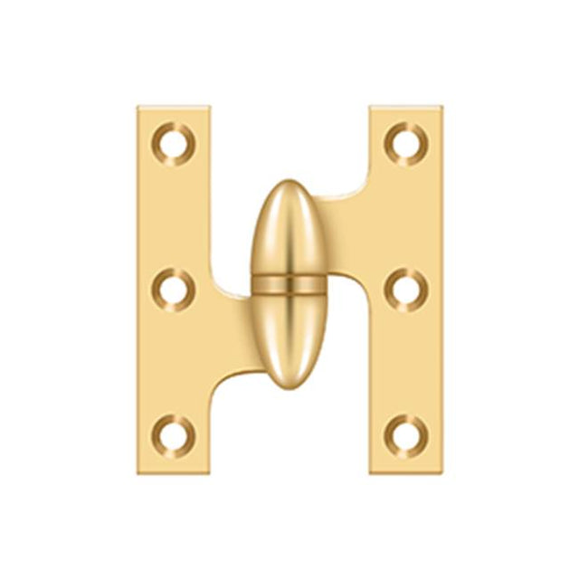Deltana - 2-1/2'' x 2'' Hinge - PVD Polished Brass