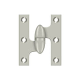 Deltana - 2-1/2'' x 2'' Hinge - Brushed Nickel