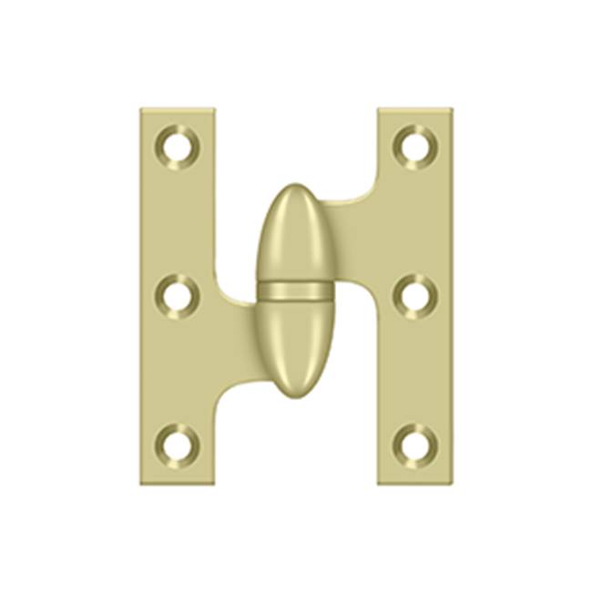 Deltana - 2-1/2'' x 2'' Hinge - Unlacquered Brass