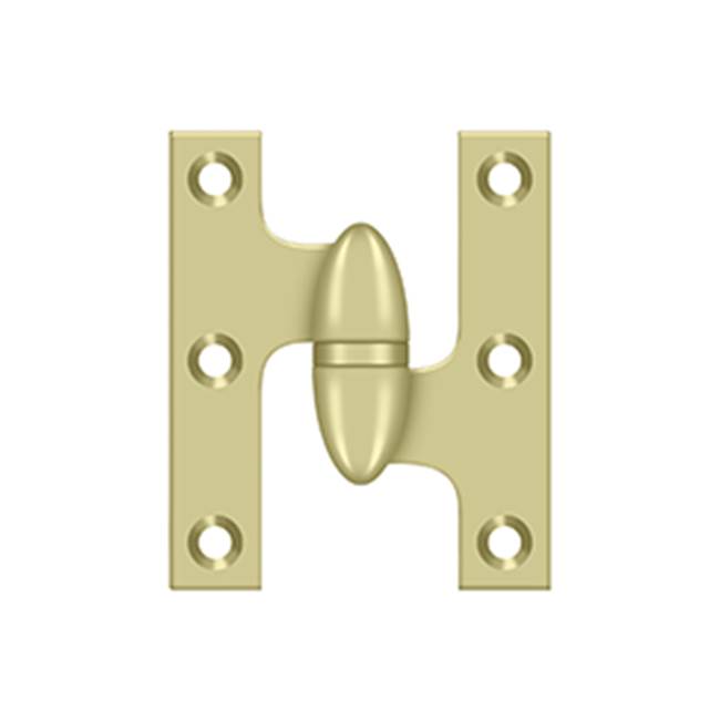 Deltana - 2-1/2'' x 2'' Hinge - Unlacquered Brass