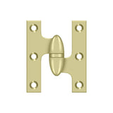 Deltana - 2-1/2'' x 2'' Hinge - Unlacquered Brass