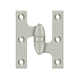 Deltana - 3'' x 2-1/2'' Hinge - Brushed Nickel