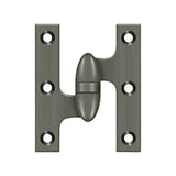 Deltana - 3'' x 2-1/2'' Hinge - Antique Nickel