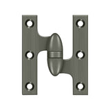 Deltana - 3'' x 2-1/2'' Hinge - Antique Nickel