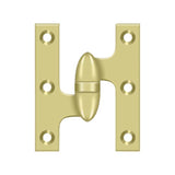 Deltana - 3'' x 2-1/2'' Hinge - Polished Brass