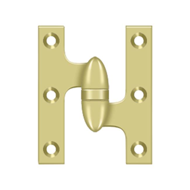 Deltana - 3'' x 2-1/2'' Hinge - Polished Brass