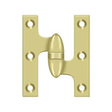 Deltana - 3'' x 2-1/2'' Hinge - Polished Brass