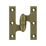 Deltana - 3'' x 2-1/2'' Hinge - Antique Brass