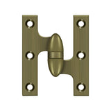 Deltana - 3'' x 2-1/2'' Hinge - Antique Brass