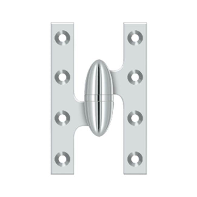 Deltana - 5'' x 3-1/4'' Hinge - Polished Chrome