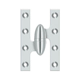 Deltana - 5'' x 3-1/4'' Hinge - Polished Chrome