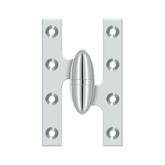 Deltana - 5'' x 3-1/4'' Hinge - Polished Chrome