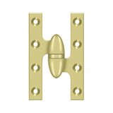 Deltana - 5'' x 3-1/4'' Hinge - Polished Brass