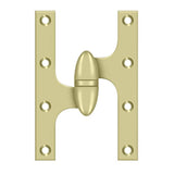 Deltana - 6'' x 4'' Hinge - Unlacquered Brass