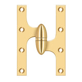 Deltana - 6'' x 4'' Hinge - PVD Polished Brass