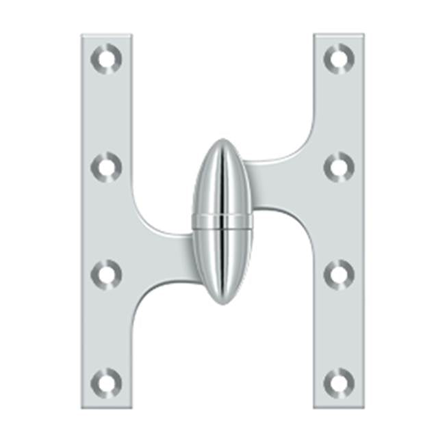 Deltana - 6'' x 4-1/2'' Hinge - Polished Chrome