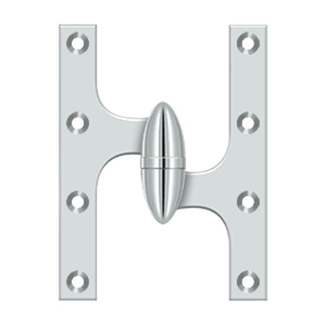 Deltana - 6'' x 4-1/2'' Hinge - Polished Chrome