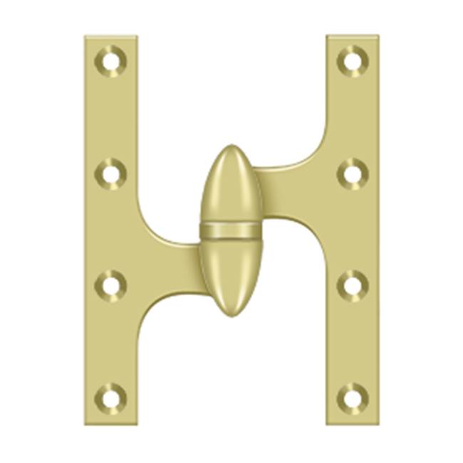 Deltana - 6'' x 4-1/2'' Hinge - Polished Brass