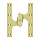 Deltana - 6'' x 4-1/2'' Hinge - Polished Brass