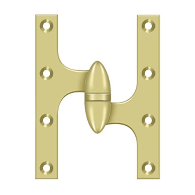 Deltana - 6'' x 4-1/2'' Hinge - Polished Brass