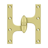 Deltana - 6'' x 5'' Hinge - Polished Brass