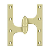 Deltana - 6'' x 5'' Hinge - Unlacquered Brass