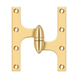 Deltana - 6'' x 5'' Hinge - PVD Polished Brass
