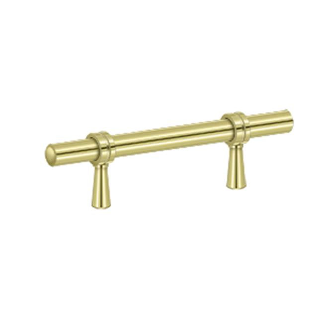 Deltana - Adjustable Pull 4-3/4'' - Polished Brass