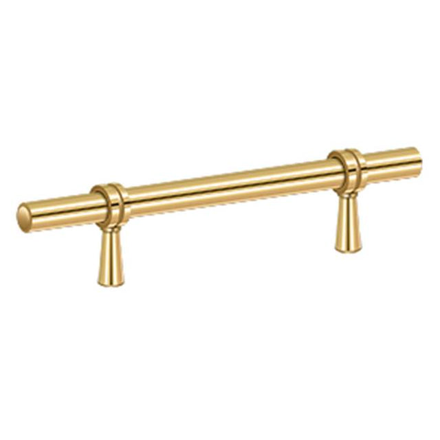 Deltana - Adjustable Pull 6-1/2'' - PVD Polished Brass
